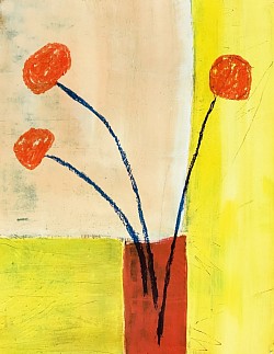 Friends -                         Acrylic on paper                              $350