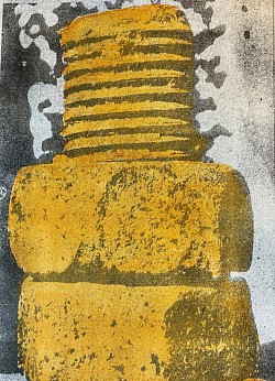 Threads            Gelli print 11 x 14         $250