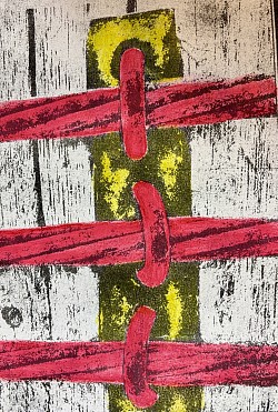 A Crowd    Gelli print  11 x 14                $250