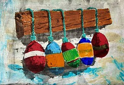 Life After Work                 Gelli print                     $250