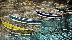 Waiting For Work   Gelli print  11 x 14                $250